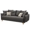 Mørteens Canapé convertible Rutherford - Tissu Denga / Microfibre Laci: Graphite / Argent -Meubles de salon Soldes 1000340471 220513 010 IMAGE P000000001000340471