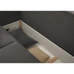 Mørteens Canapé convertible Rutherford - Tissu Denga / Microfibre Laci: Graphite / Argent 20 Mørteens Canapé convertible Rutherford - Tissu Denga / Microfibre Laci: Graphite / Argent -Meubles de salon Soldes 1000340471 220513 060 DETAILS P000000001000340471