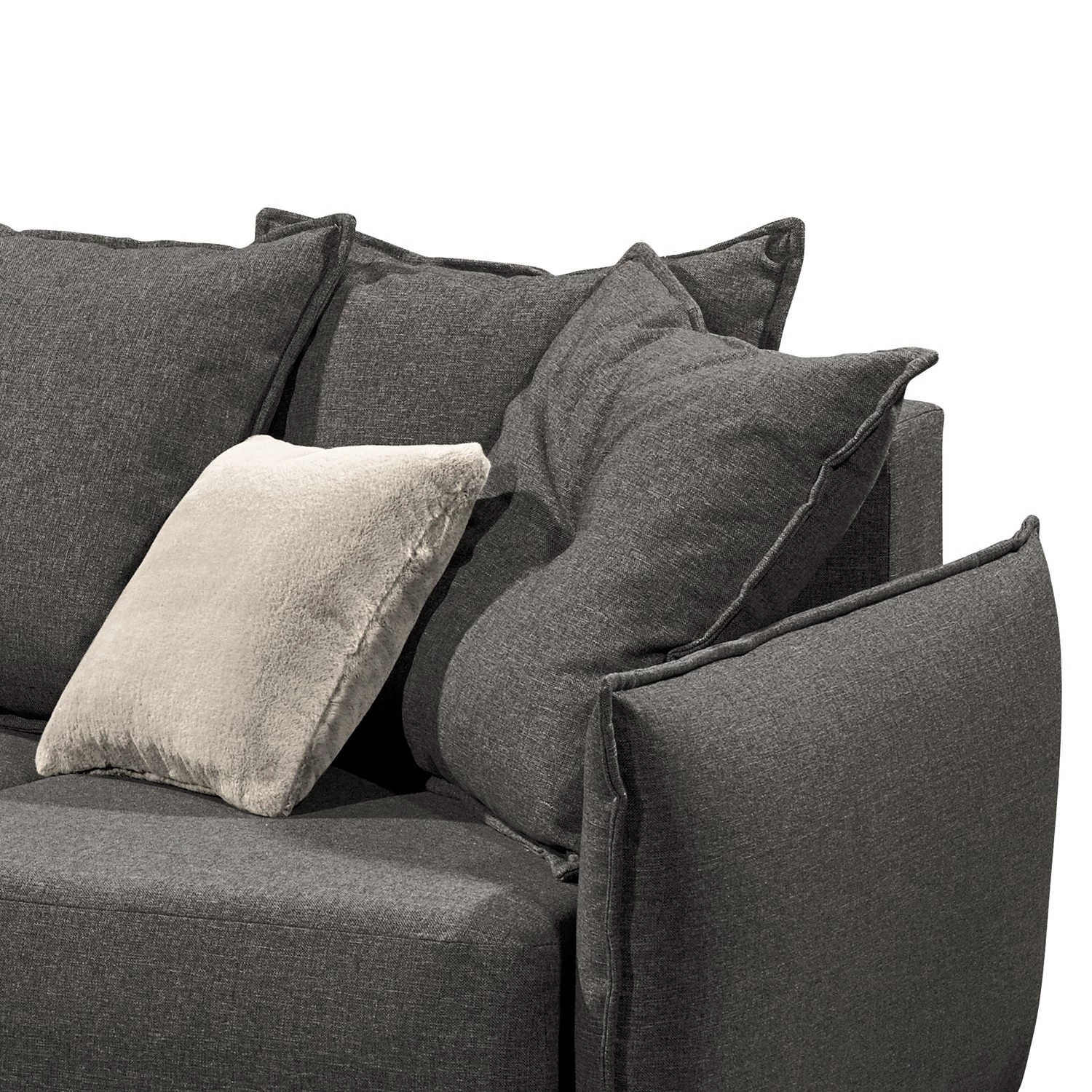 Mørteens Canapé convertible Rutherford - Tissu Denga / Microfibre Laci: Graphite / Argent 10 Mørteens Canapé convertible Rutherford - Tissu Denga / Microfibre Laci: Graphite / Argent – Image 8