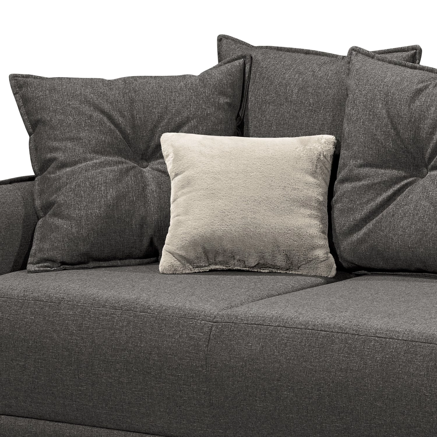 Mørteens Canapé convertible Rutherford - Tissu Denga / Microfibre Laci: Graphite / Argent 11 Mørteens Canapé convertible Rutherford - Tissu Denga / Microfibre Laci: Graphite / Argent – Image 9