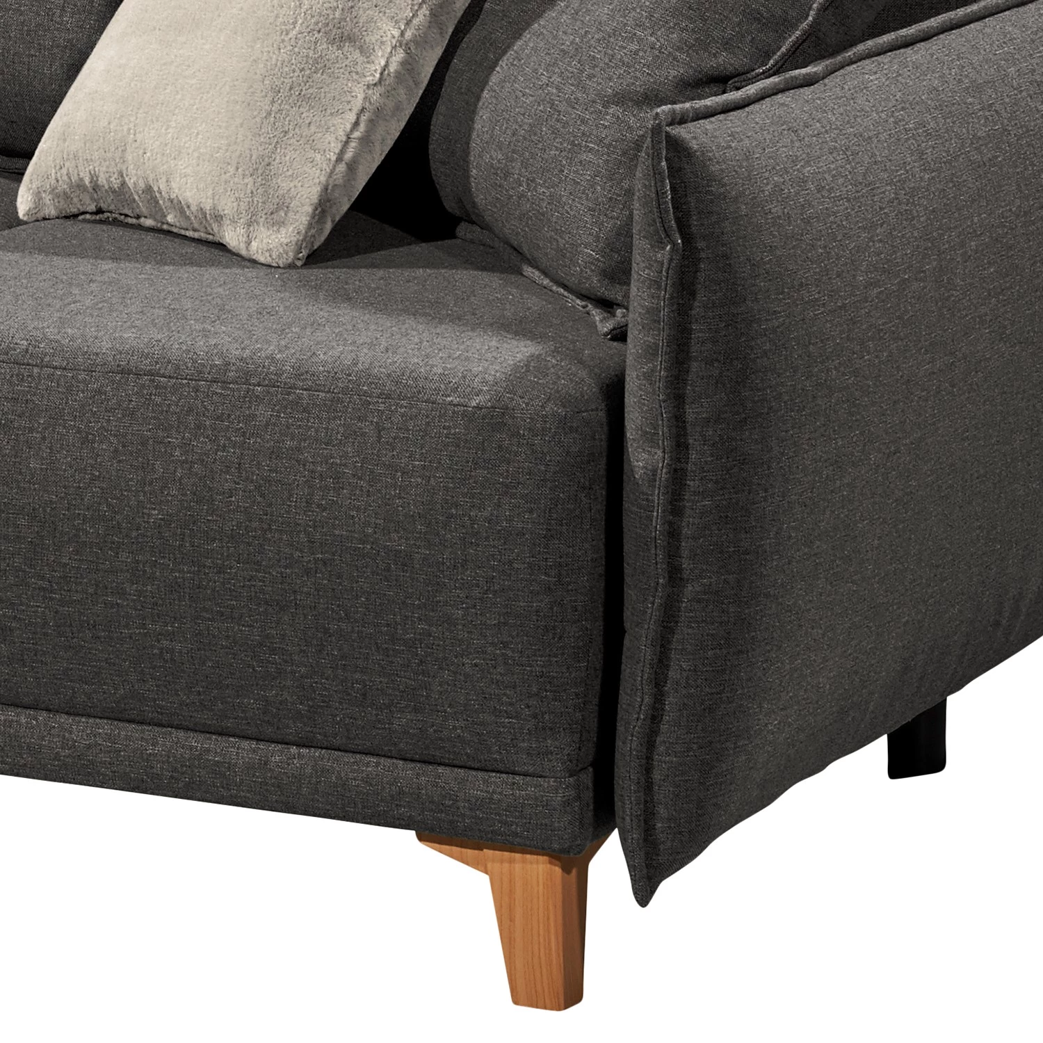 Mørteens Canapé convertible Rutherford - Tissu Denga / Microfibre Laci: Graphite / Argent 13 Mørteens Canapé convertible Rutherford - Tissu Denga / Microfibre Laci: Graphite / Argent – Image 11