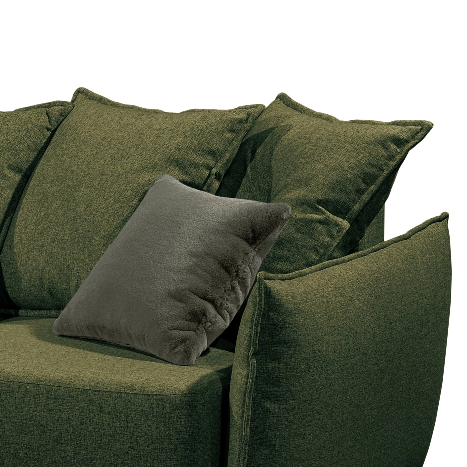 Norrwood Canapé d’angle Rutherford I - Tissu Denga / Microfibre Laci: Vert vieilli / Vert - Méridienne courte montable des deux côtés 11 Norrwood Canapé d’angle Rutherford I - Tissu Denga / Microfibre Laci: Vert vieilli / Vert - Méridienne courte montable des deux côtés – Image 9