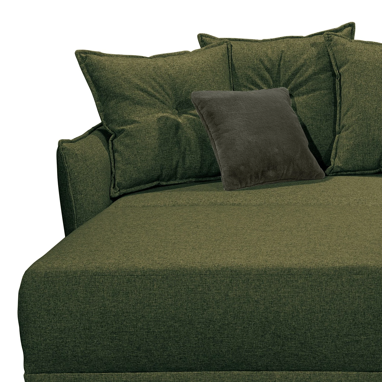 Norrwood Canapé d’angle Rutherford I - Tissu Denga / Microfibre Laci: Vert vieilli / Vert - Méridienne courte montable des deux côtés 13 Norrwood Canapé d’angle Rutherford I - Tissu Denga / Microfibre Laci: Vert vieilli / Vert - Méridienne courte montable des deux côtés – Image 11