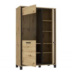 Loftscape Ensemble meubles TV Egan (4 éléments) - Imitation chêne artisan / Imitation chêne noir -Meubles de salon Soldes 1000341907 220331 045 DETAILS P000000001000341907