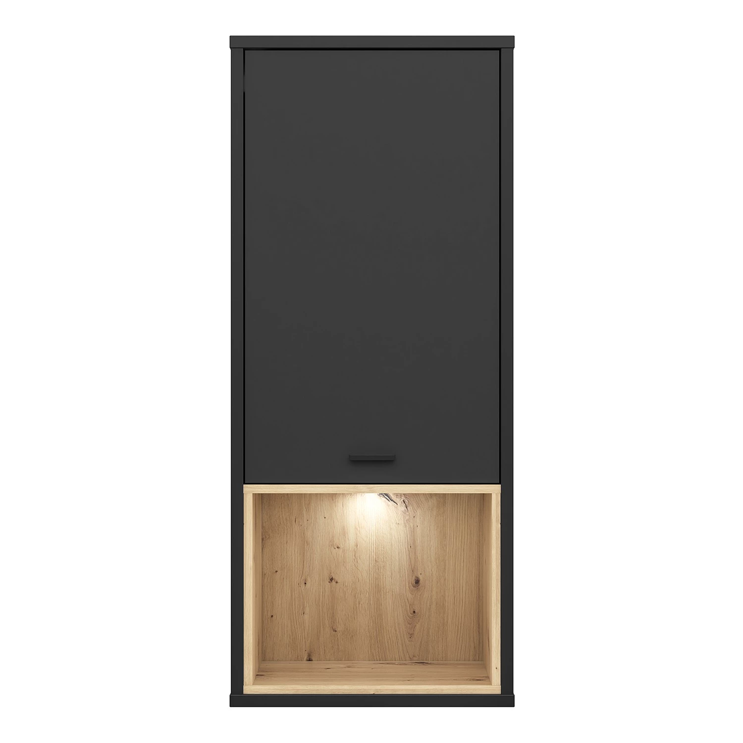 Loftscape Ensemble meubles TV Mazzo (4 éléments) - Noir / Imitation chêne artisan 15 Loftscape Ensemble meubles TV Mazzo (4 éléments) - Noir / Imitation chêne artisan – Image 13