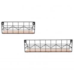 Loftscape Étagères murales Fluffy (lot de 2) - Métal - Noir / Imitation chêne 16 Loftscape Étagères murales Fluffy (lot de 2) - Métal - Noir / Imitation chêne -Meubles de salon Soldes 1000341918 220323 050 DETAILS P000000001000341918