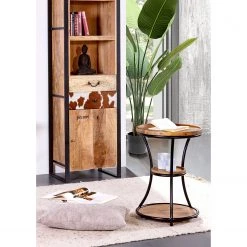 Red Living Bout de canapé Ugo I - Manguier massif / Métal - Manguier / Noir -Meubles de salon Soldes 1000341955 220331 021 MOOD DETAILS P000000001000341955 mood