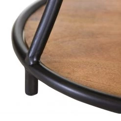 Red Living Bout de canapé Ugo I - Manguier massif / Métal - Manguier / Noir -Meubles de salon Soldes 1000341955 220331 046 DETAILS P000000001000341955