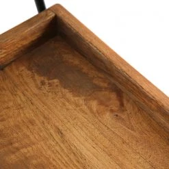 Red Living Bout de canapé Ugo III - Manguier massif / Métal - Manguier / Noir -Meubles de salon Soldes 1000341956 220331 035 DETAILS P000000001000341956