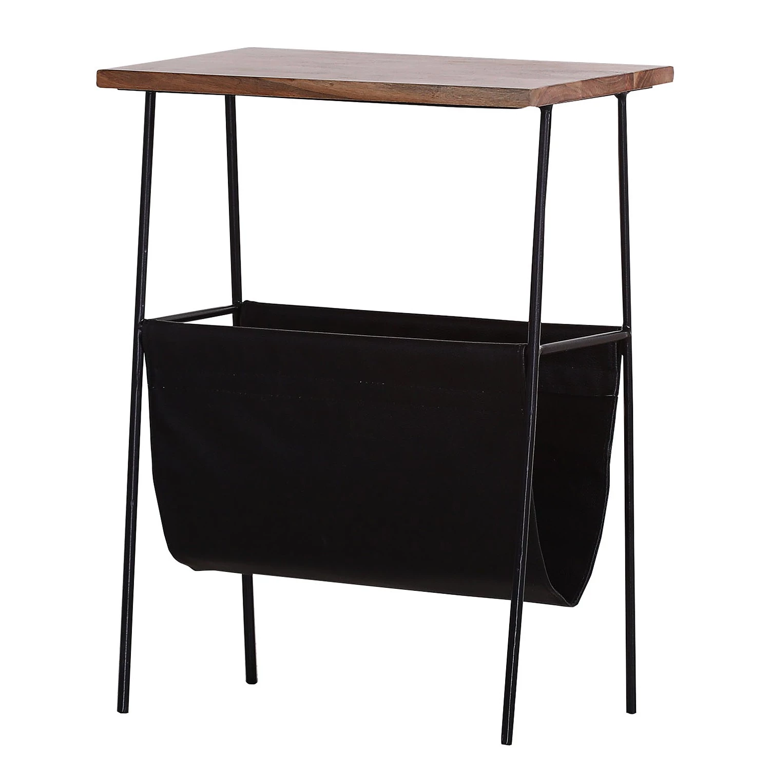 Red Living Bout de canapé Ugo IV - Manguier massif / Métal - Manguier / Noir 3 Red Living Bout de canapé Ugo IV - Manguier massif / Métal - Manguier / Noir