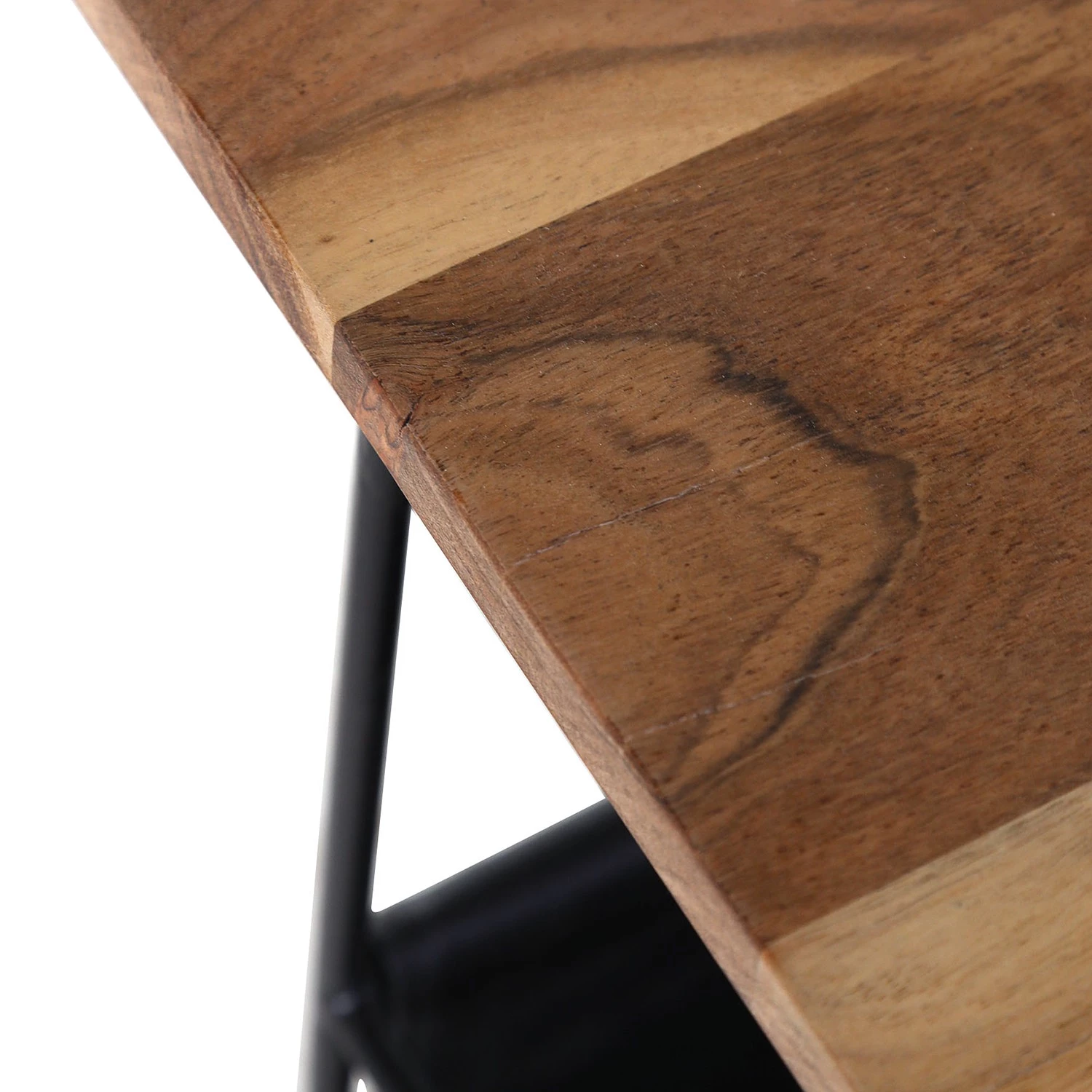 Red Living Bout de canapé Ugo IV - Manguier massif / Métal - Manguier / Noir 4 Red Living Bout de canapé Ugo IV - Manguier massif / Métal - Manguier / Noir – Image 2