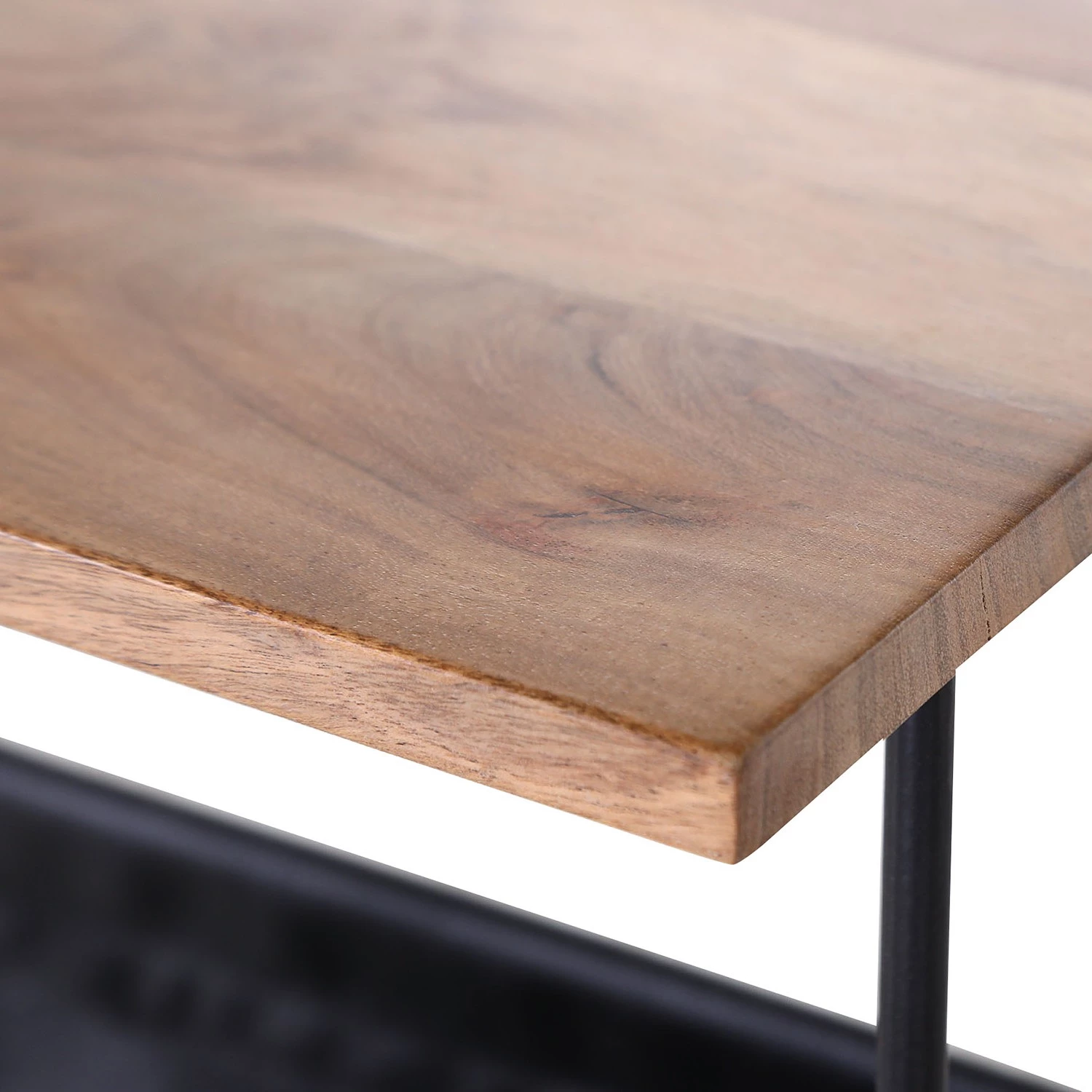 Red Living Bout de canapé Ugo IV - Manguier massif / Métal - Manguier / Noir 5 Red Living Bout de canapé Ugo IV - Manguier massif / Métal - Manguier / Noir – Image 3