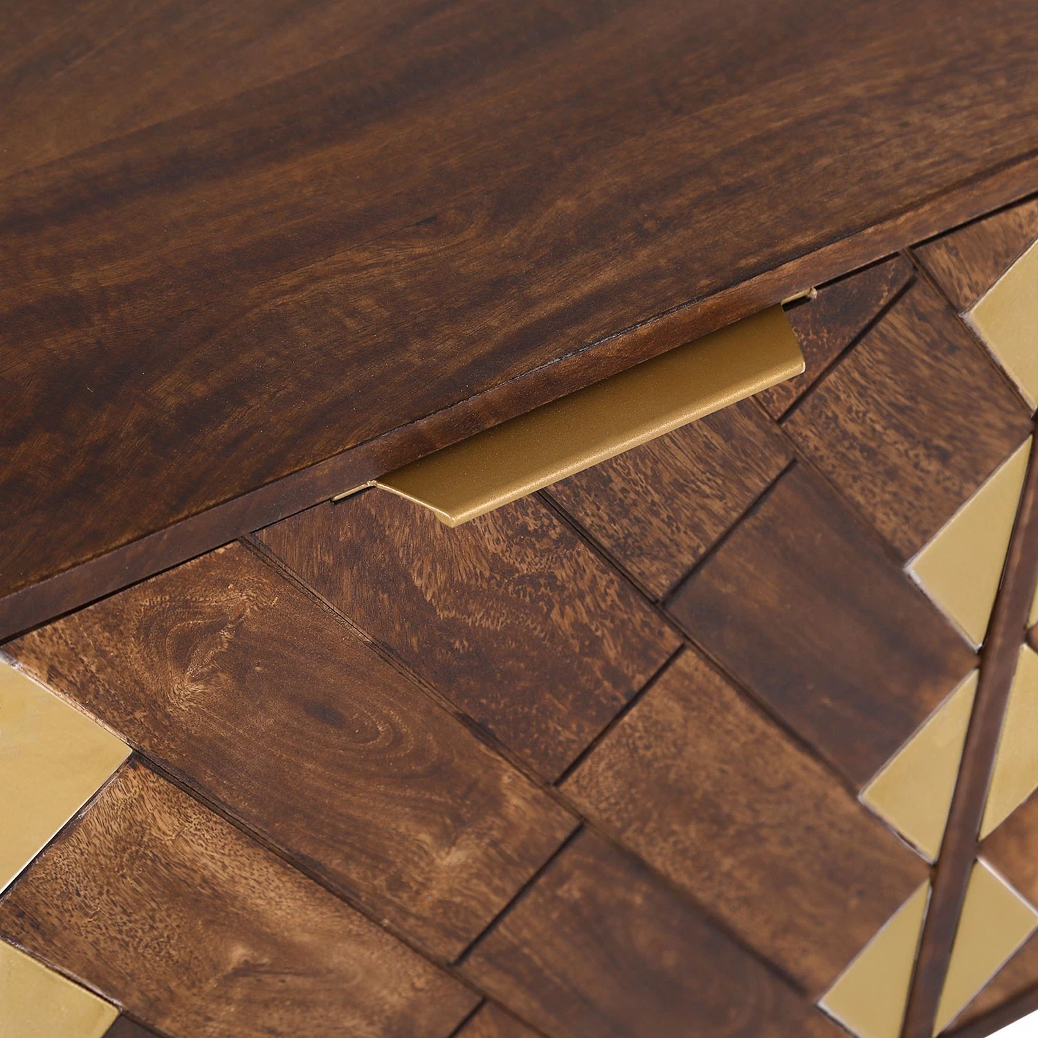 Red Living Buffet Nook - Manguier massif / Métal - Manguier / Doré 4 Red Living Buffet Nook - Manguier massif / Métal - Manguier / Doré – Image 2