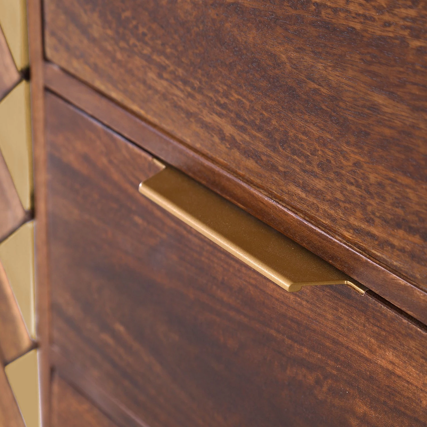 Red Living Buffet Nook - Manguier massif / Métal - Manguier / Doré 5 Red Living Buffet Nook - Manguier massif / Métal - Manguier / Doré – Image 3