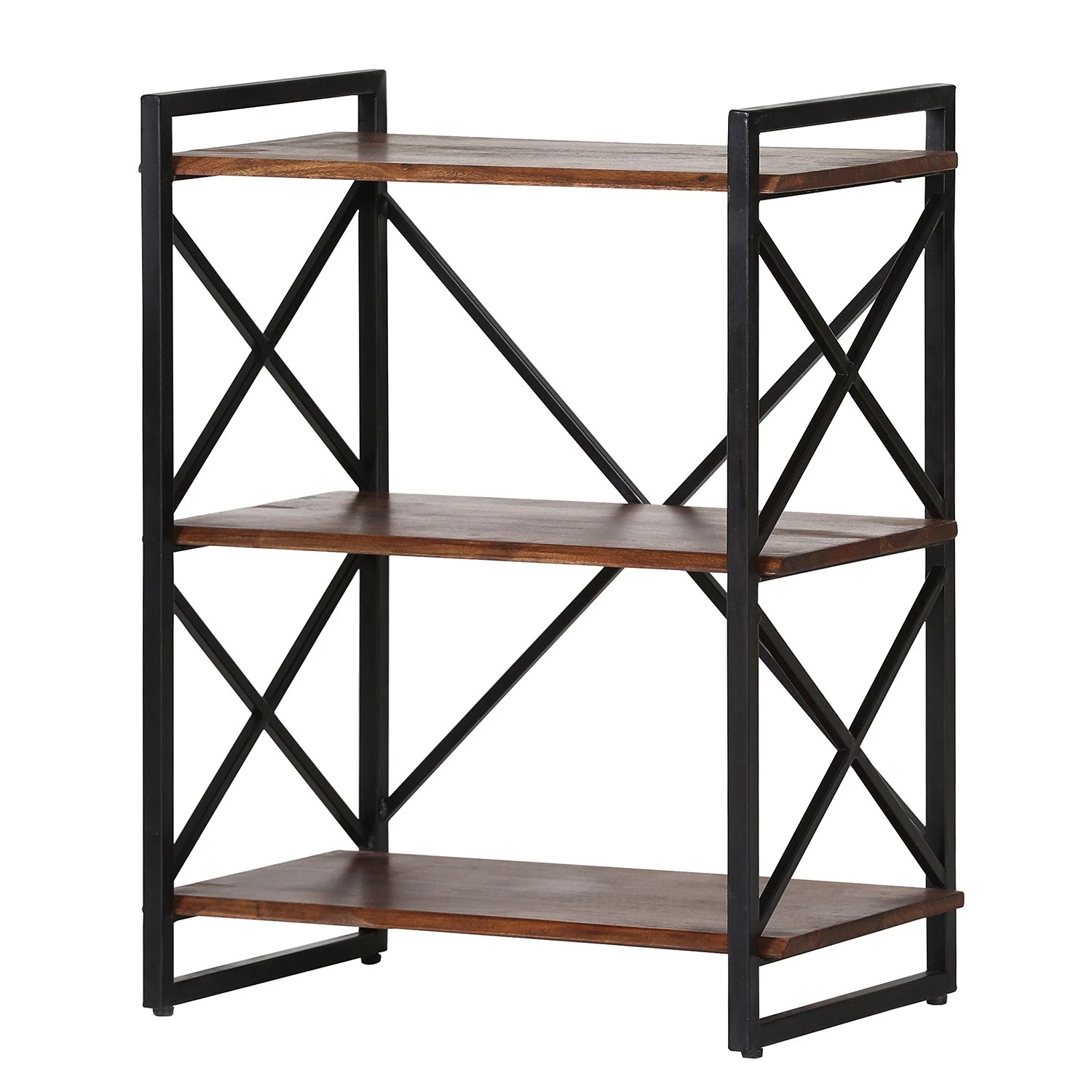 Red Living Étagère Ugo II - Manguier massif / Métal - Manguier / Noir 3 Red Living Étagère Ugo II - Manguier massif / Métal - Manguier / Noir