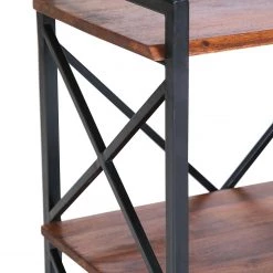 Red Living Étagère Ugo II - Manguier massif / Métal - Manguier / Noir 24 Red Living Étagère Ugo II - Manguier massif / Métal - Manguier / Noir -Meubles de salon Soldes 1000341970 220331 060 DETAILS P000000001000341970