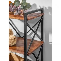 Red Living Étagère Ugo II - Manguier massif / Métal - Manguier / Noir 26 Red Living Étagère Ugo II - Manguier massif / Métal - Manguier / Noir -Meubles de salon Soldes 1000341970 220331 071 DETAILS P000000001000341970