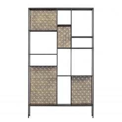 Red Living Étagère Quito - Métal - Laiton vieilli / Noir -Meubles de salon Soldes 1000342095 220401 030 DETAILS P000000001000342095