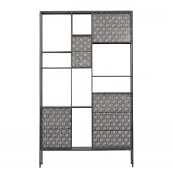 Red Living Étagère Quito - Métal - Laiton vieilli / Noir -Meubles de salon Soldes 1000342095 220401 040 DETAILS P000000001000342095