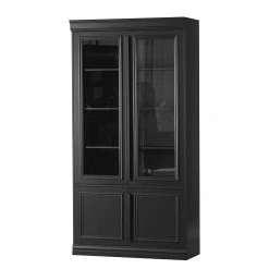 Red Living Vitrine Shady - Pin massif - Noir