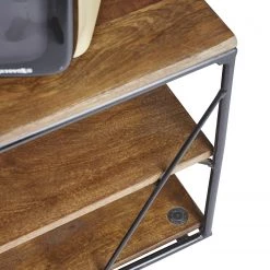 Tom Tailor Meuble TV Piketon - Manguier massif / Aluminium - Manguier / Noir 15 Tom Tailor Meuble TV Piketon - Manguier massif / Aluminium - Manguier / Noir -Meubles de salon Soldes 1000342396 220408 060 DETAILS P000000001000342396