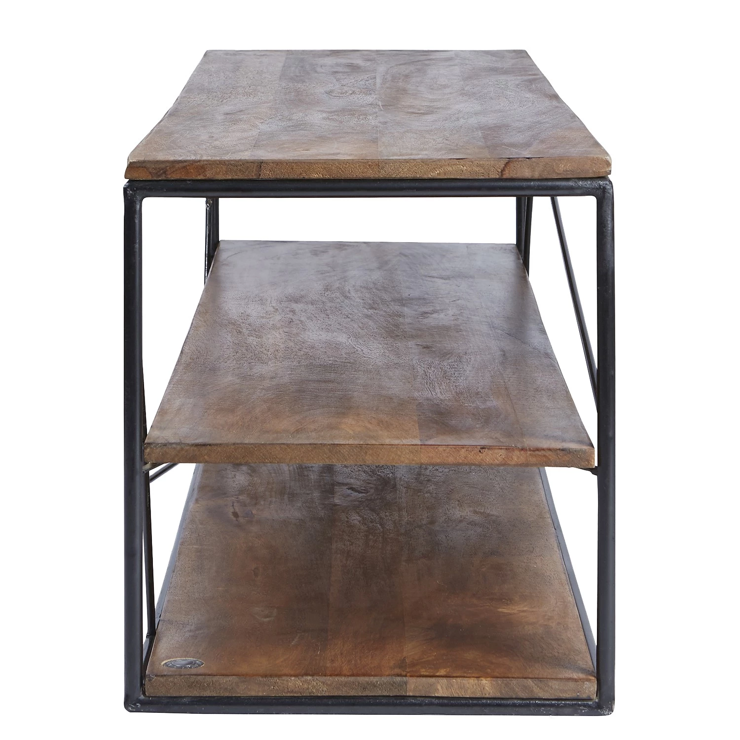 Tom Tailor Meuble TV Piketon - Manguier massif / Aluminium - Manguier / Noir 8 Tom Tailor Meuble TV Piketon - Manguier massif / Aluminium - Manguier / Noir – Image 6