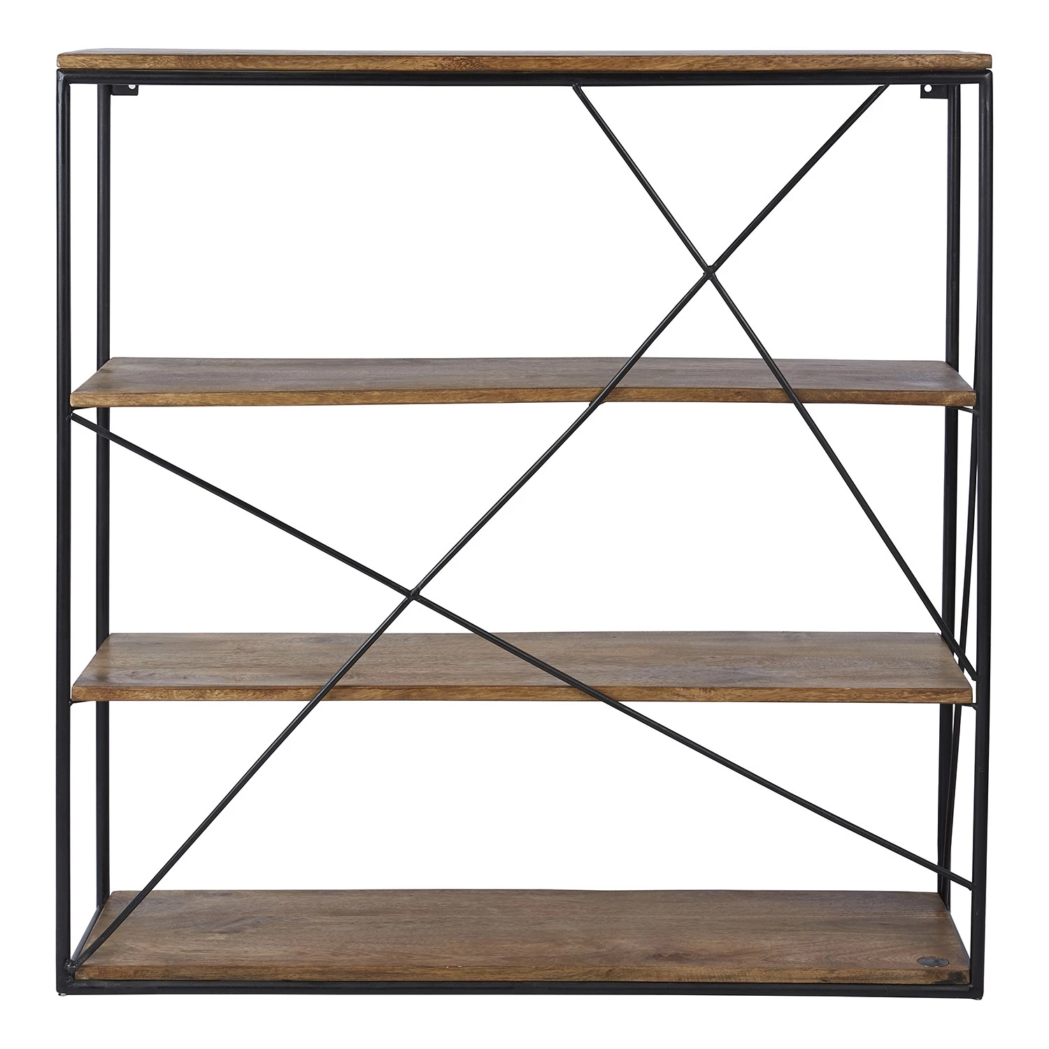 Tom Tailor Étagère murale Piketon II - Manguier massif / Aluminium - Manguier / Noir 5 Tom Tailor Étagère murale Piketon II - Manguier massif / Aluminium - Manguier / Noir – Image 3