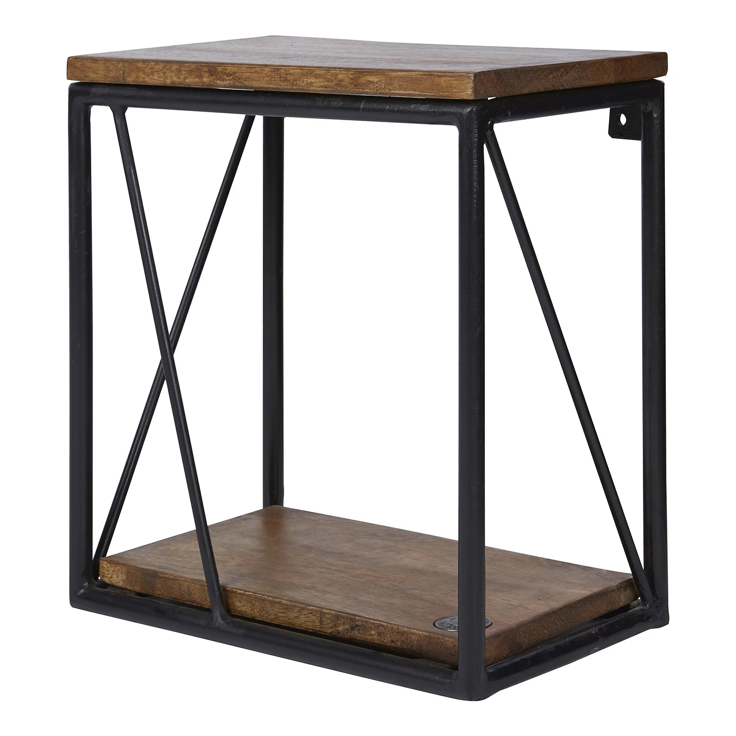 Tom Tailor Étagère murale Piketon IV - Manguier massif / Aluminium - Manguier / Noir 3 Tom Tailor Étagère murale Piketon IV - Manguier massif / Aluminium - Manguier / Noir