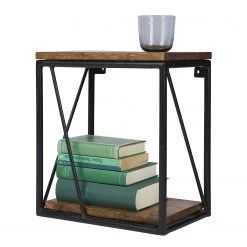 Tom Tailor Étagère murale Piketon IV - Manguier massif / Aluminium - Manguier / Noir 11 Tom Tailor Étagère murale Piketon IV - Manguier massif / Aluminium - Manguier / Noir -Meubles de salon Soldes 1000342407 220325 050 DETAILS P000000001000342407