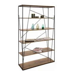 Tom Tailor Étagère Piketon II - Manguier massif / Aluminium - Manguier / Noir -Meubles de salon Soldes 1000342413 220325 040 DETAILS P000000001000342413