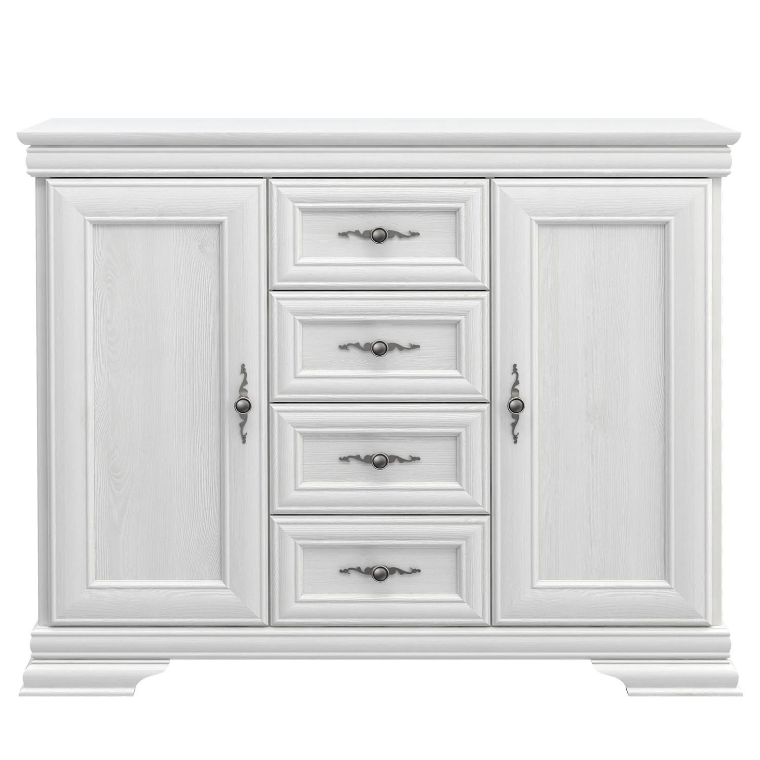 Ridgevalley Buffet Summerbrook - Imitation chêne blanc 4 Ridgevalley Buffet Summerbrook - Imitation chêne blanc – Image 2