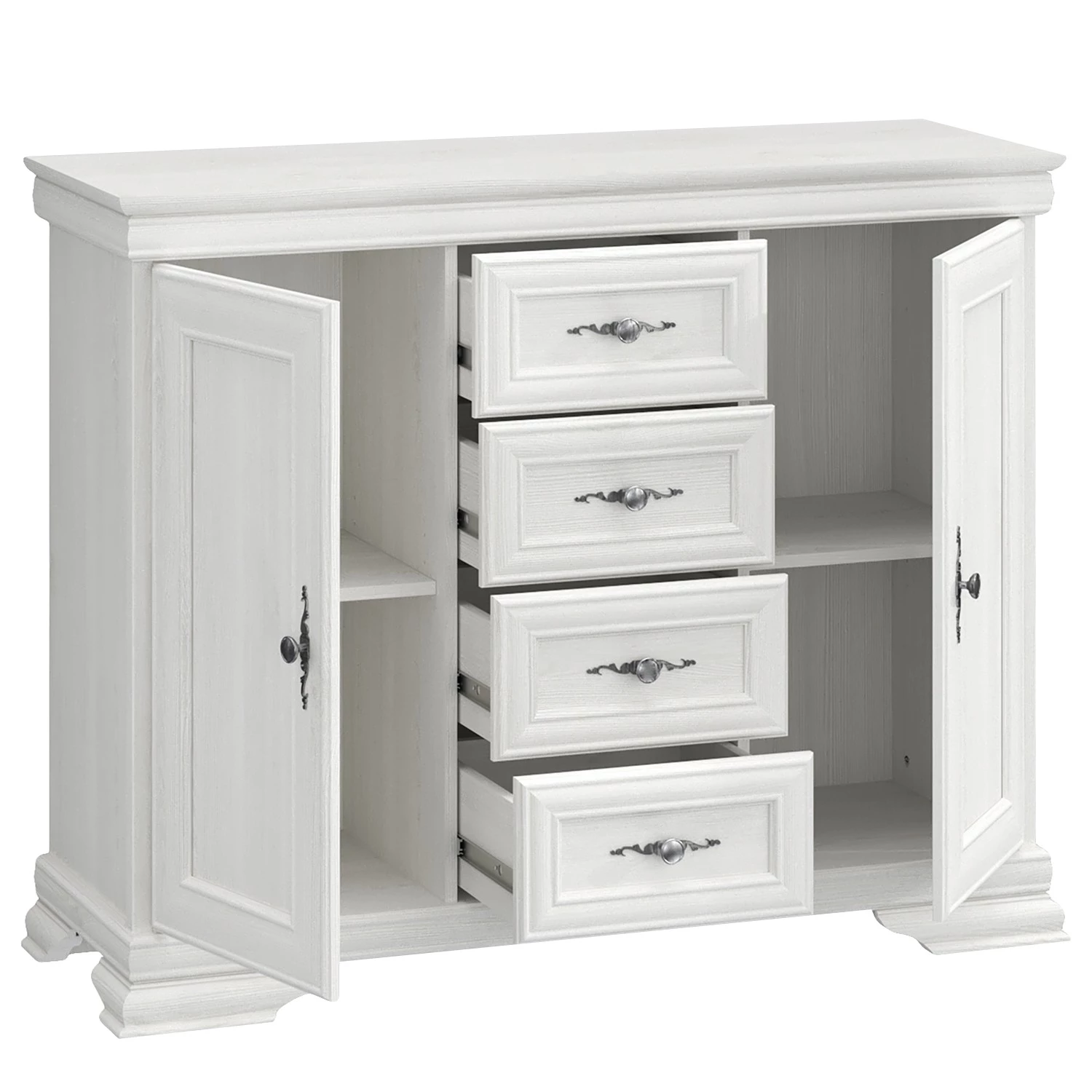 Ridgevalley Buffet Summerbrook - Imitation chêne blanc 5 Ridgevalley Buffet Summerbrook - Imitation chêne blanc – Image 3