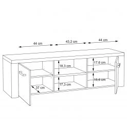 Loftscape Meuble TV Parksville - Imitation chêne Sonoma -Meubles de salon Soldes 1000342472 220404 501 SKETCH DETAILS P000000001000342472 sketch