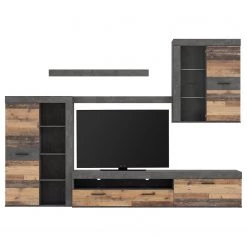 Loftscape Ensemble meubles TV Sacaton - Imitation bois recyclé / Imitation béton -Meubles de salon Soldes 1000342477 220404 030 DETAILS P000000001000342477