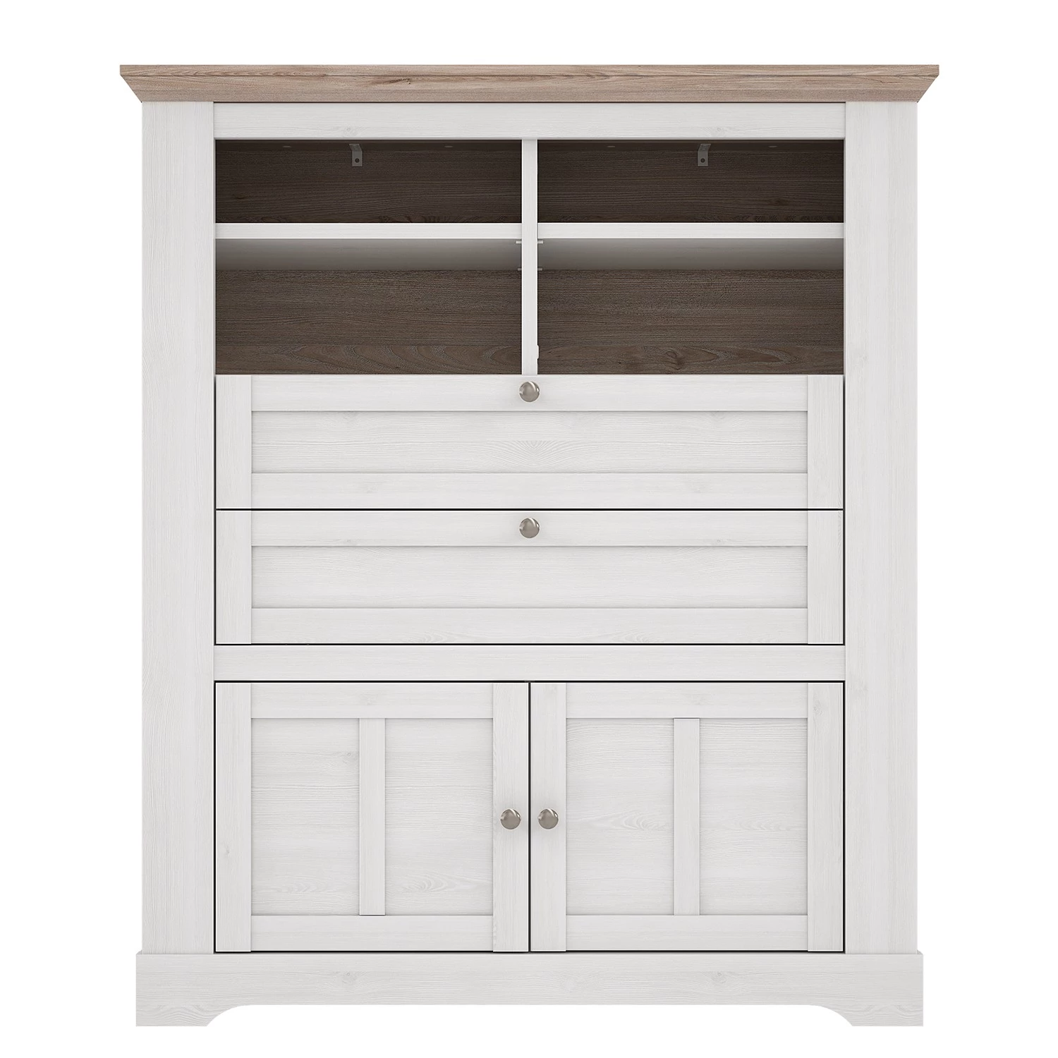 Ridgevalley Buffet haut Sandvik I - Imitation chêne blanc / Imitation chêne Nelson 5 Ridgevalley Buffet haut Sandvik I - Imitation chêne blanc / Imitation chêne Nelson – Image 3