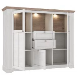 Ridgevalley Buffet haut Sandvik II - Imitation chêne blanc / Imitation chêne Nelson -Meubles de salon Soldes 1000342493 220331 040 DETAILS P000000001000342493