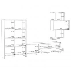 Loftscape Ensemble meubles TV Sahil (4 éléments) - Imitation chêne Sorrento gris / Noir 25 Loftscape Ensemble meubles TV Sahil (4 éléments) - Imitation chêne Sorrento gris / Noir -Meubles de salon Soldes 1000342498 220331 501 SKETCH DETAILS P000000001000342498 sketch