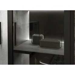 Loftscape Ensemble meubles TV Sahil (4 éléments) - Imitation chêne Sorrento gris / Noir 23 Loftscape Ensemble meubles TV Sahil (4 éléments) - Imitation chêne Sorrento gris / Noir -Meubles de salon Soldes 1000342498 220413 060 DETAILS P000000001000342498