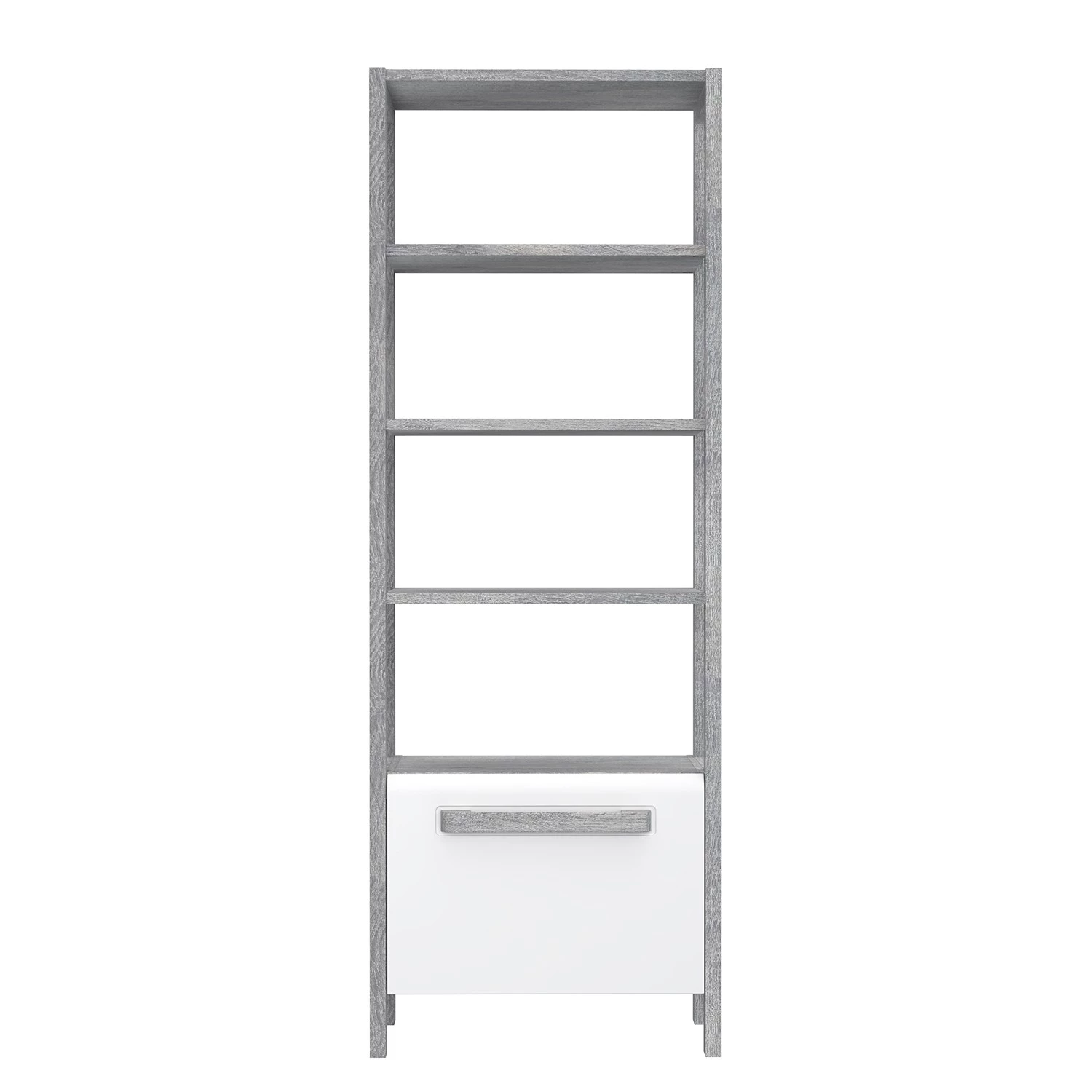 Loftscape Étagère Toscana - Blanc brillant / Imitation chêne gris 5 Loftscape Étagère Toscana - Blanc brillant / Imitation chêne gris – Image 3