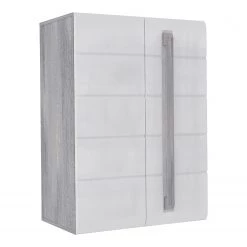 Loftscape Buffet Toscana - Blanc brillant / Imitation chêne gris