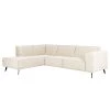 Studio Copenhagen Canapé d’angle Pernu II - Tissu Costa: Blanc - Méridienne longue à gauche (vue de face) -Meubles de salon Soldes 1000342980 220405 010 IMAGE P000000001000342980