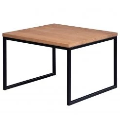 Red Living Table basse Savate II - Chêne sauvage massif / Métal - Chêne sauvage / Noir