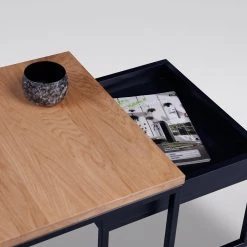 Red Living Table basse Savate I - Duramen de hêtre massif / Métal - Duramen de hêtre noir / Noir -Meubles de salon Soldes 1000343568 220401 050 DETAILS P000000001000343568