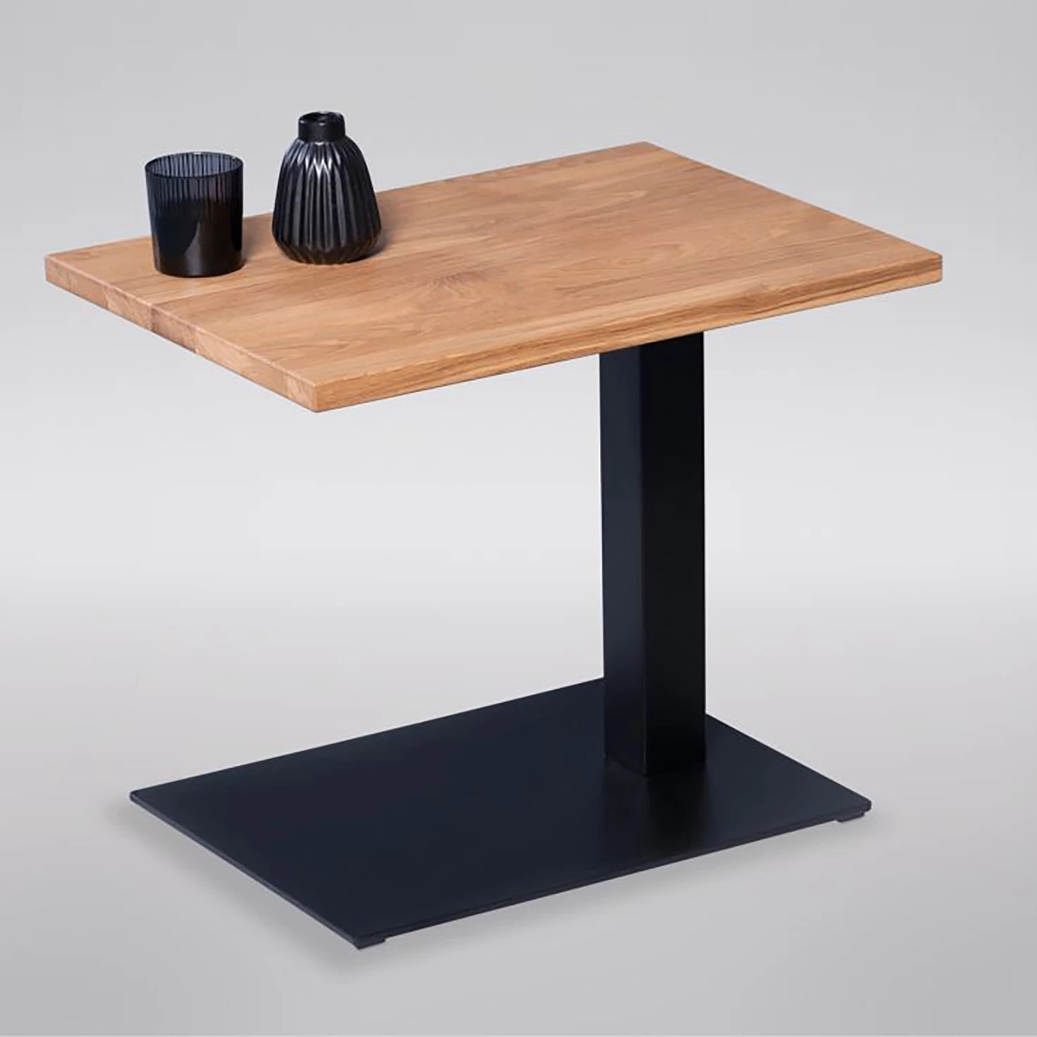 Red Living Bout de canapé Rhyll II - Chêne sauvage massif / Métal - Chêne sauvage / Noir 6 Red Living Bout de canapé Rhyll II - Chêne sauvage massif / Métal - Chêne sauvage / Noir – Image 4