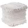Butlers Pouf BOHO LOUNGE - Laine - Crème