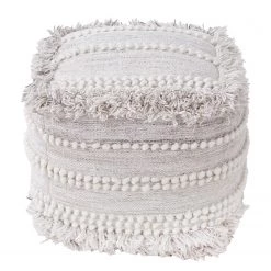 Butlers Pouf BOHO LOUNGE - Laine - Crème -Meubles de salon Soldes 1000344063 220406 040 DETAILS P000000001000344063