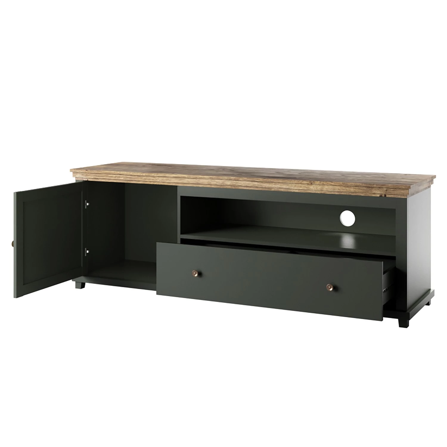 Ridgevalley Ensemble meubles TV Emmanuela I (3 él.) - Vert foncé 5 Ridgevalley Ensemble meubles TV Emmanuela I (3 él.) - Vert foncé – Image 3