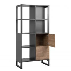 Loftscape Étagère Mid West - Imitation bambou / Anthracite -Meubles de salon Soldes 1000344589 220407 034 DETAILS P000000001000344589