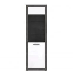 Loftscape Vitrine Vetras - Blanc brillant / Imitation béton -Meubles de salon Soldes 1000344669 220414 035 DETAILS P000000001000344669
