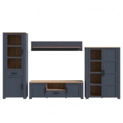 Ridgevalley Ensemble meubles TV Vassia II (4 élém.) - Imitation chêne Navy / Imitation chêne Riviera -Meubles de salon Soldes 1000344685 220414 035 DETAILS P000000001000344685